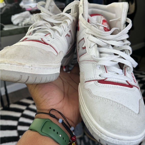 High top new balance 650 red/white color way - Picture 1 of 5